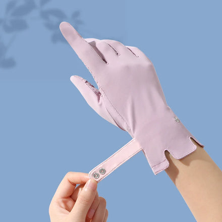 Summer Outdoor Driving Cycling Sunscreen Custom logo Women Protective Sun Gloves