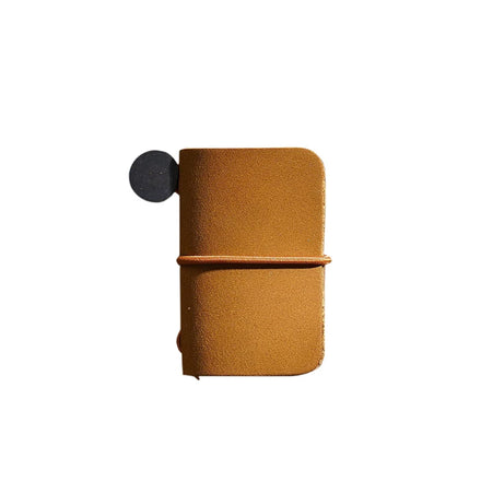 Mini Handmade Creative Writing Pages Plannercute Kraft Paper Motivational Genuine Leather Notebook with Snap