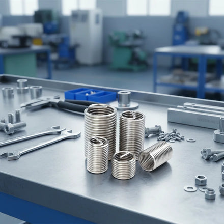 DIN 8140 SS304 Wire Threaded Insert Metric M2 M3 M4 M5 M6 M8 Coarse Helical Coil Thread Repair Inserts