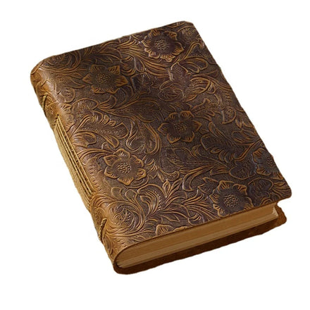 Christian Craft Hand Stitching Undated Blank Paper Organizer/Planner Notebook Junk Journaling Private Bound Genuine Leather