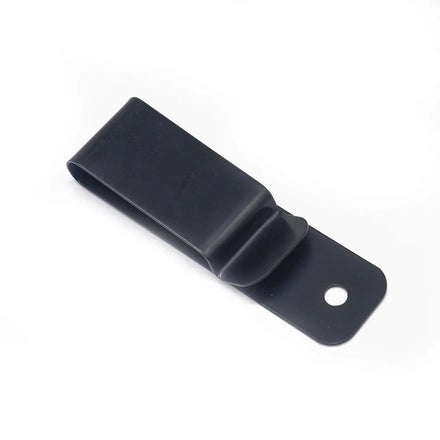 Custom Metal Hardware Black Flat Spring Stainless Steel Belt Holster Clips Extended Clip on Belt Buckles 40Mm