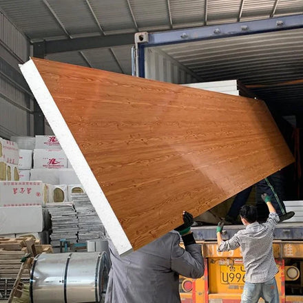 Chinese Factory Supplier Fireproof EPS Insulated Sandwich Panel for Warehouse with Prepainted Steel Surface