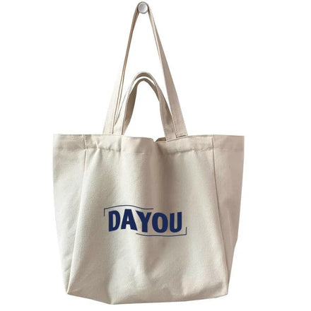 Custom logo extra Large Women's Round Bottom Canvas Tote Shopping Yoga Bags Lady Double Shoulder Bag with Pocket