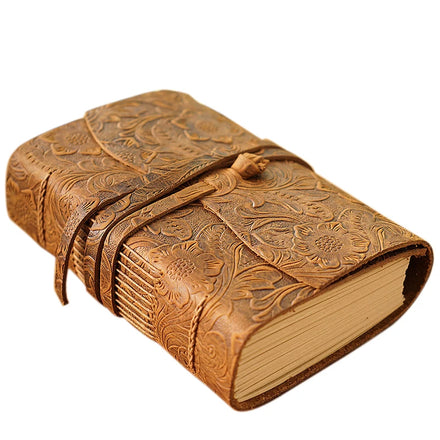 Creative Crazy Horse Handmade Stitching Personalised Genuine Leather Address Book Customized A5 Leather Cover