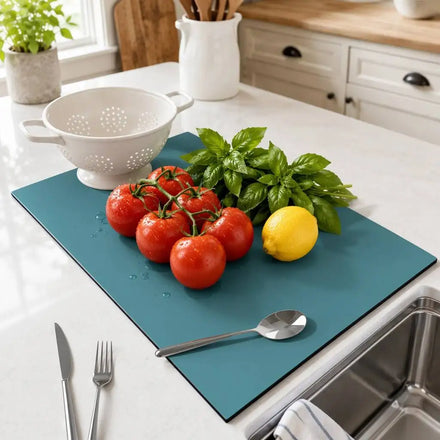 Ru Rubber Drain Pad Kitchen Cups Pad Quick Dry Absorbent Dish Draining Mat Drying Mat for Home Hotel Outdoor