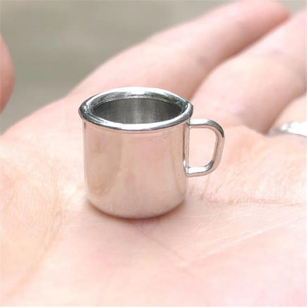 1/12 Scale Miniature Mini Metal Alloy Water Cup Model Dollhouse Accessories Kids Toys Gift