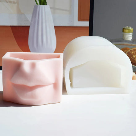 Wholesale Custom With Lid Round Jar Silicone Mold Candle Jar Candle Cup Cement Plaster Mold