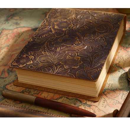 Hand Stitching Blanks Creative Customizable Genuine Leather Scrapbook Spiritual Goals Cute Journaling