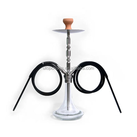 Customization Aisi Stainless Steel Best Selling Hookahset Hookahs Sheesha Shisha Hookah Smoking Chicha Hubble Bubble Narguile