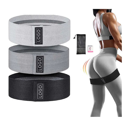 Hot Selling Customized Logo TPE Loop Hip Circle Resistance Bands Set
