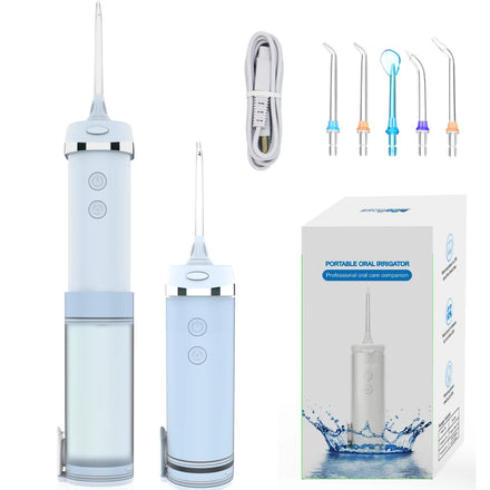 Professional Design Mini Water Flosser Various Colors and 5 Standard Tips for Professional Oral Care