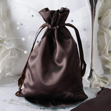 Purple Silk Satin Hair Bag Wig Pouch Custom Logo Drawstring Dust Bags Packaging for Jewelry Gift Pouch Wholesale
