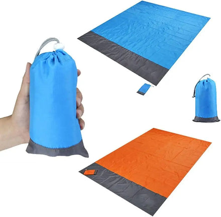 WOQI Square Lightweight Summer Autumn Travel Mini Outdoor Roll up Picnic Blanket for Camping Hiking