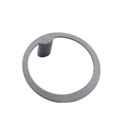 SUS304 Stainless Steel Satin Wall Mounted Towel Ring Holder and Bar Rack Circular Design for Bathroom Shower Room