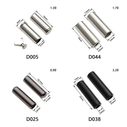 Wholesale Custom Fashion Hoodie Metal Drawstring Cord End String Stoppers for Rope Spring Stopper Cord Lock