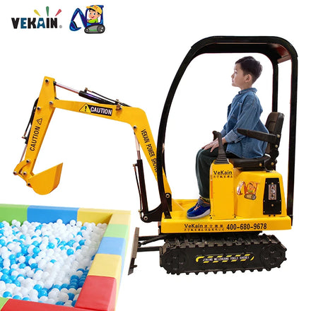 All-Alloy Excavator for Children for School and Amusement Park Use New Children's Engineering Vehicle