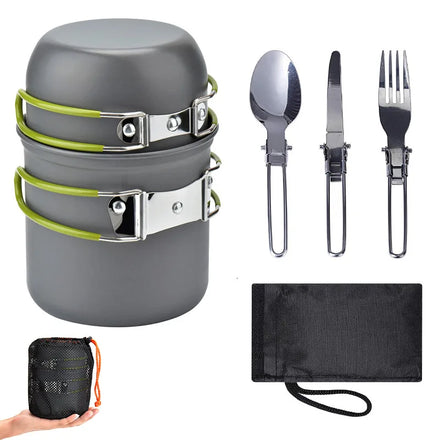 Wholesale Camping Equipment Outdoor Camping Pots and Pans Camping Pot Cookware Sets for Outdoor