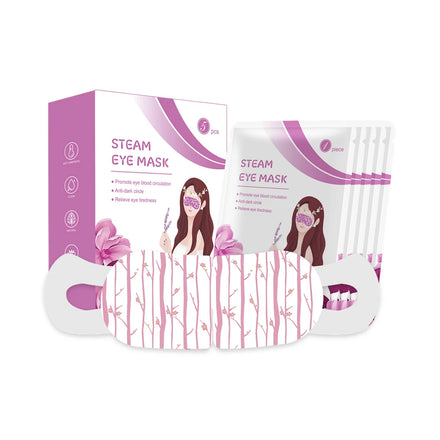 Custom Hot Steam Print Logo Eye Mask Sleeping Hot Steam Eye Mask Eyemask Heating Pad