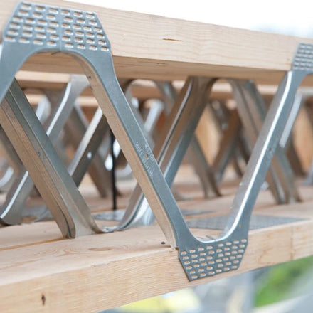 Wooden Roof Building Material Metal Web Joists Connectors Hot Dip Galvanized Finish Steel Timber Connectors