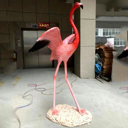 Support Oem 3ft 5ft 6ft Flamingo Statue Decor/garden Flamingo Sculpture Ornament/red Flamingo for Garden