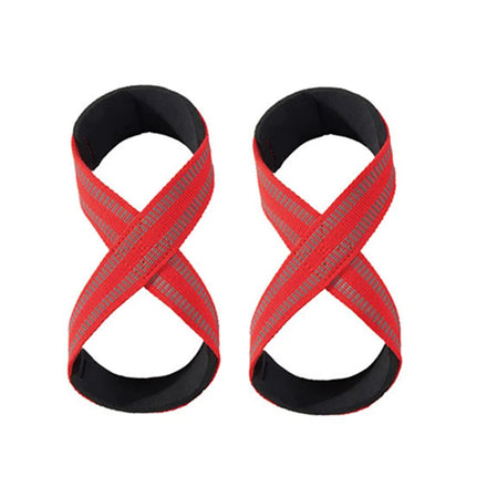 Heavy Duty Cotton Straps for Deadlift Weightlifting Powerlifting-Figure 8 Workout Straps for Fitness Enthusiasts
