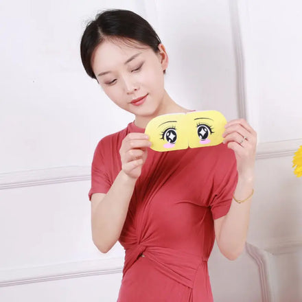 New Arrival Cotton Steam Eye Mask Printed Logo Heating Pad for Sleep Hot Steam Eyemask