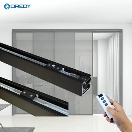 Outus Modern Low Noise Linear DC Motor Maglev System Automatic Sliding Glass Door for Villa Hotel Home