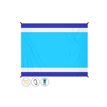 WOQI BSCI Wholesale Custom Dark Green Ultra-thin Easy-fold Sand Resistant Camping Blanket