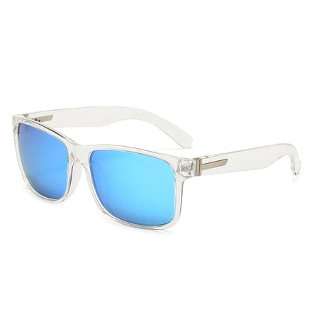 Classic Square Men Sports Polarized UV400 Fashion Mirrored Custom Logo Plastic Unisex Sunglasses 10 Colors