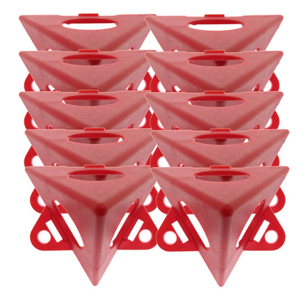 10pcs Triangle Paint Holder Plastic Mini Cone Stand Pyramid Stand Set Painting Feet Pad Paint Bracket for Carpenter Painter