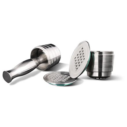 Hot Sale 1 Pod Wareset Reusable High Grade Stainless 304 Material Sweet Taste Refillable Capsules for NESPResso Coffee Machine