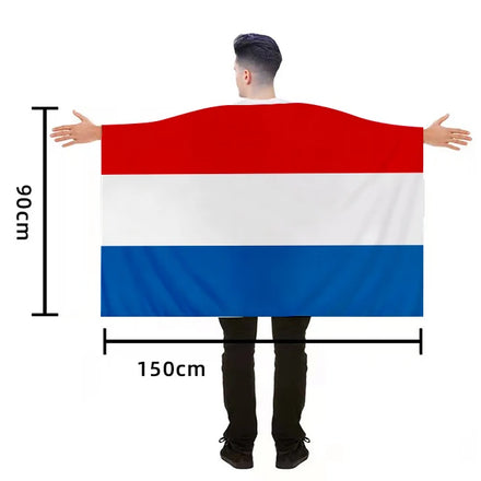 Promotion Product France Drapeau Flag Red White Blue Flag 3x5ft 100%polyester Custom France Body Cape Wearable Flag