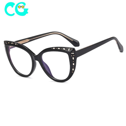 Cat Eye Frame Glasses Street Style Coloured Eye Glasses Clean Eyewear Oculos De Sol Feminino
