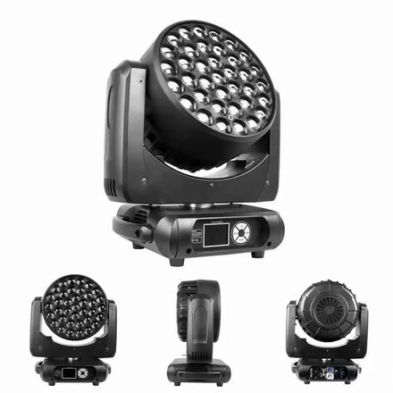 37X15W Rgbw 4In1 Zoom Beam Wash Dmx Control Led Moving Head Light for Dj Disco Stage