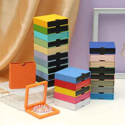 Retail PE Film Suspension Gem Package 3D Floating Frame Display Case Antioxidant Dustproof Jewelry Packaging Box for Coins Medal