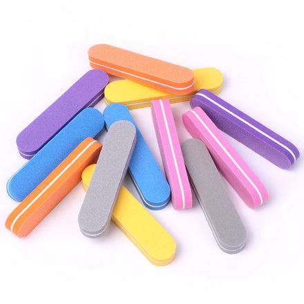 Durable Colorful Sponge Mini Nail Buffer Wholesale for Beauty Nail Care Salon