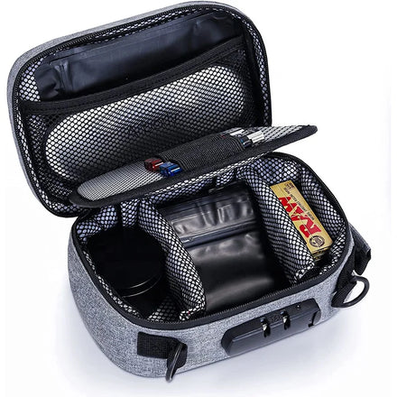 Custom Smell Proof Odorless Nylon Medicine & Tobacco Storage Bags with Stash Box