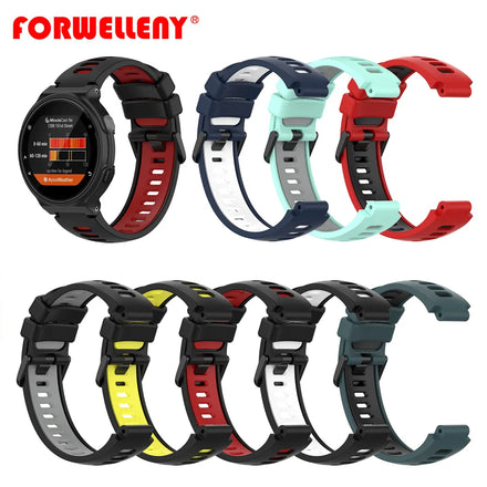 Factory Outlet Rubber Silicone Sport Replacement Watch Band Straps for Garmin Forerunner 220 230 235 620