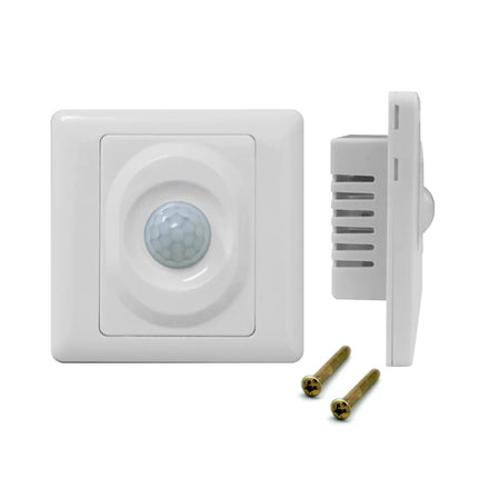 86 Type PIR Infrared Body Sensor Automatic Switch AC180-250V Wall Mount Panel White Photosensitive Delay Adjustable Single CE