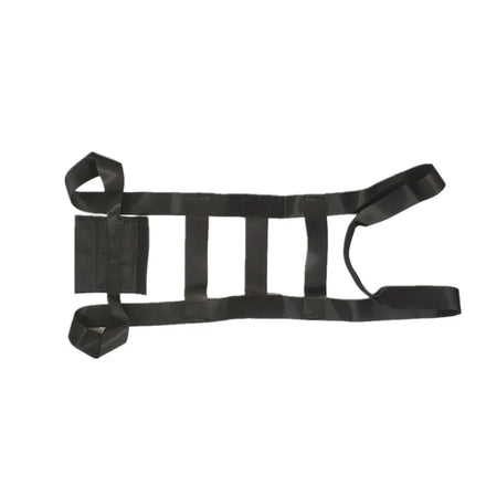 Bellter New Lifting Ties Webbing Portable Hand-Held Packing Tape Nylon Carry Heavy Goods Moving Belt Black 3.8x105cm