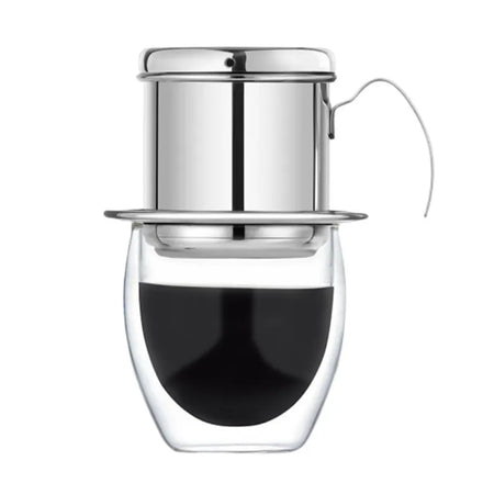 Household Brewing Pot 304 Stainless Steel Vietnamese Coffee Filter Cup Drip Vietnam Drip Coffee Pot Coffee Filter Cup