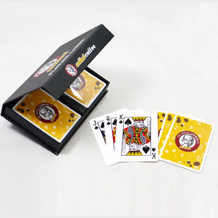Manufacturer Custom Logo Printed Plastic Coated Paper Poker Game 100% Waterproof Washable for Playing Cards Custom Size