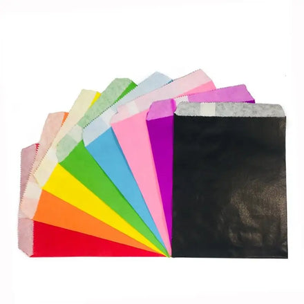 Wholesale Food Grade Kraft Paper Biodegradable Solid Color Candy Favor Bag Cookie Bags for Christmas