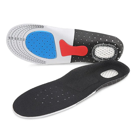 Men's EVA TPR Arch Support Cushion Insole Flat Feet Orthotic Full Shoe Pad Breathable Mesh Insert U-Heel Shaped Honeycomb