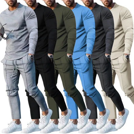 Custom Logo Print Mens Spring Sportswear Long Sleeves Polyester Fabric Sports Short Pants Set
