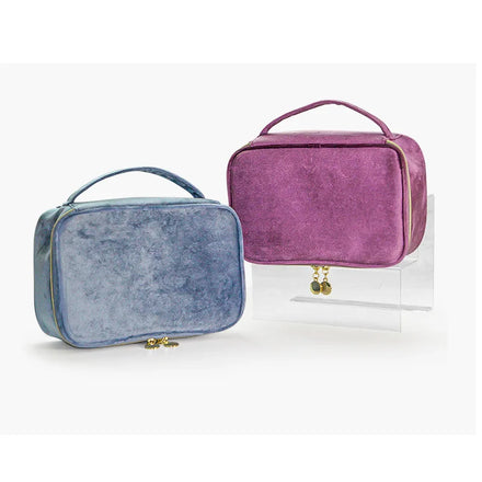 Fashion Large Capacity Velvet Makeup Brush Storage Bags Portable Travel Tote Cosmetic Case Bags Wholesale