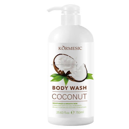 KORMESIC Fragrance Moisturizing Organic Shower Perfume Smooth Skin Care Body Wash Coconut Shower Gel