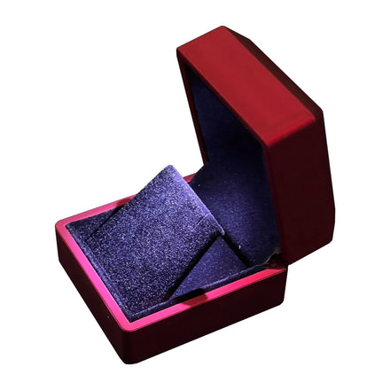 Customized Your Logo- Luxury Red LED Earring Box