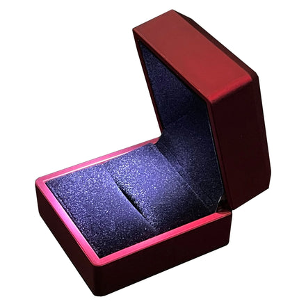 Customized Your Logo- Red LED Ring Box-Luxury