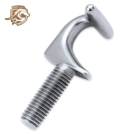 Horse Love HL118079SS Stainless Steel Screw 4.8mm X 75mm Oval Head 10mm Bolt with Chicago 4MM Metric System for Saddlery/Stable